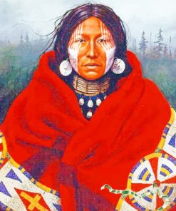 Native Lady Paint By Numbers
