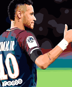 Neymar PSG Sports Paint By Numbers
