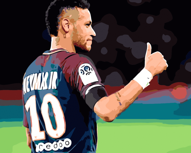 Neymar PSG Sports Paint By Numbers