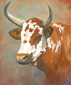 Nguni Cow Animal Paint By Numbers