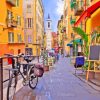 French Riviera Cityscape Paint By Numbers