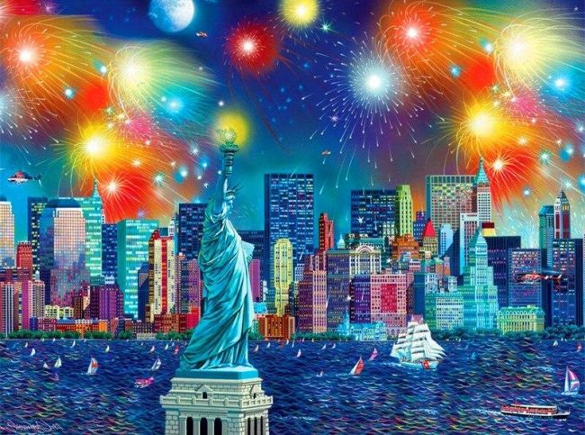 New York Nightscape Paint By Numbers