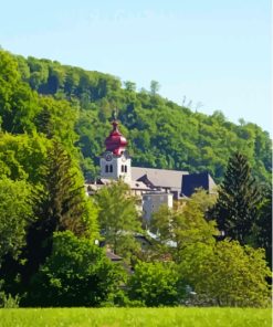 Salzburg Nonnberg Abbey View Paint By Numbers