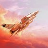 Super Sabre Fighter Jet Paint By Numbers