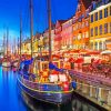 Nyhavn Scandinavian Harbor Paint By Numbers