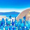 Oia Greece Blue Paint By Numbers