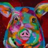 Colorful Pig Painting Paint By Numbers