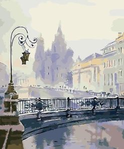 Old Quarter Cityscape Paint By Numbers