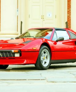 Red Ferrari 308 Classic Cars Paint By Numbers