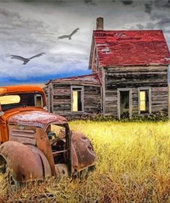 Old Car Charm Paint By Numbers