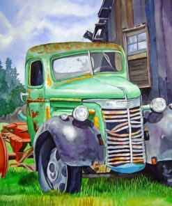 Old Engine Truck Paint By Numbers