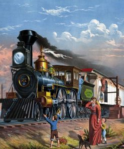 Vintage Steam Engine Paint By Numbers