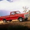 Red Ford Truck Paint By Numbers