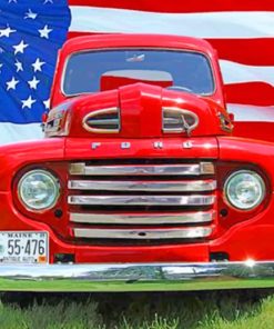 Old American Truck Paint By Numbers