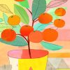 Orange Tree Pot Paint By Numbers