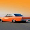 Vintage Orange Ford Galaxie Paint By Numbers