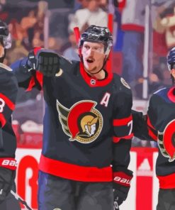 Ottawa Senators Ice Hockey Paint By Numbers