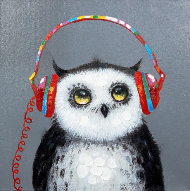 Owl Melody with Birds Paint By Numbers