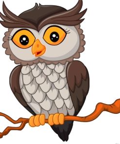 Easy Eastern Screech Owl Paint By Numbers