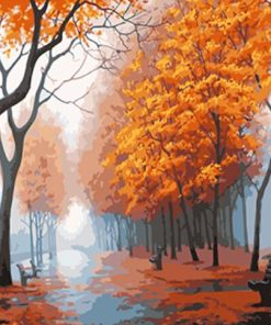 Autumn Park Landscape Paint By Numbers
