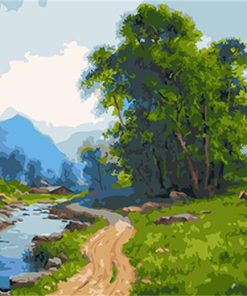 River Landscape Nature Paint By Numbers