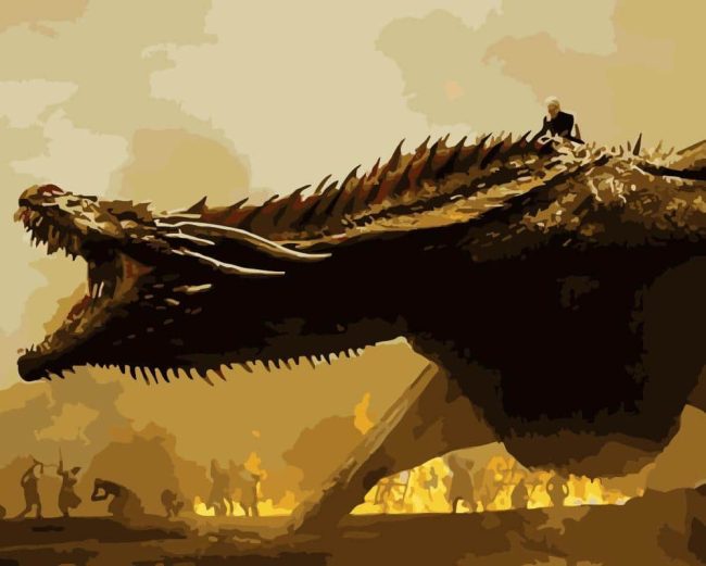 Drogon Fantasy Dragon Paint By Numbers