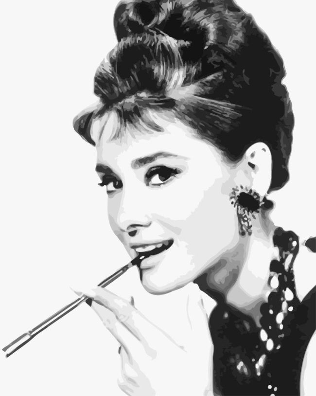 Audrey Hepburn Classic Style Paint By Numbers