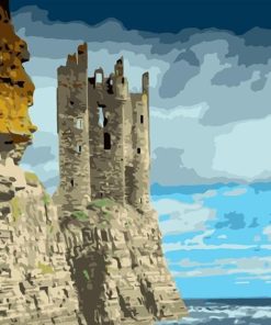 Old Keiss Castle Nature Paint By Numbers