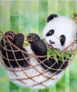 Panda Hammock Relaxation Paint By Numbers