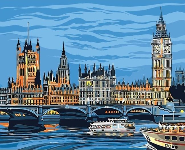 Big Ben Cityscape Paint By Numbers