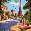 Paris Cityscape Paint By Numbers