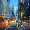 New York Rainy Cityscape Paint By Numbers