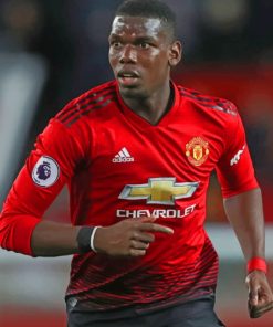 Paul Pogba Manchester United Legend Paint By Numbers