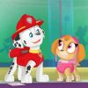 Paw Patrol Skye and Marshall Adventure Paint By Numbers
