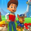 Paw Patrol Cartoon Paint By Numbers