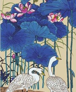 Lotus Duck and Bird Painting Kit Paint By Numbers