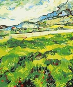 Green Field Nature Paint By Numbers