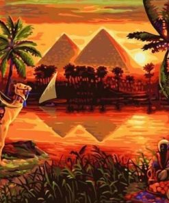 Pyramids of Giza Scenic Paint By Numbers