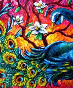 Colorful Peacock Birds Paint By Numbers