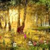 Sunny Woodland Scenery Paint By Numbers