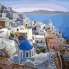 Santorini Greece Cityscape Paint By Numbers