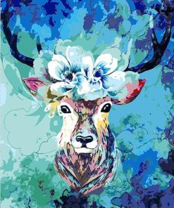 Blue Elk Animal Paint By Numbers