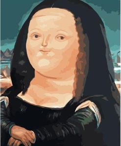 Fat Mona Lisa Masterpiece Paint By Numbers