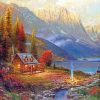 Perfect Cabin Scenery Paint By Numbers