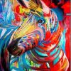 Rainbow Zebra Animals Paint By Numbers