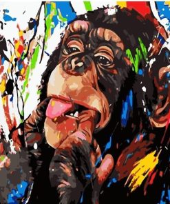 Monkey Paint By Numbers