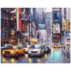 NYC Rainy Street Scene Paint By Numbers