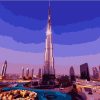 Burj Khalifa Modern Skyline Paint By Numbers