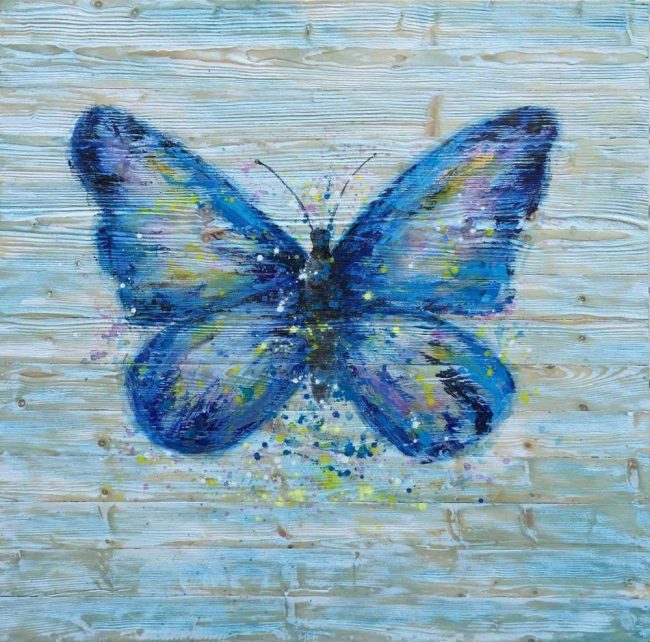 Common Blue Butterfly Animal Paint By Numbers