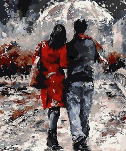 Romantic Evening Walk for Couples Paint By Numbers